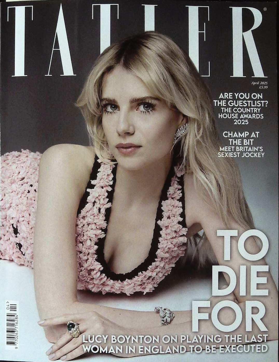 British Tatler Magazine April 2025: To Die For: LUCY BOYNTON